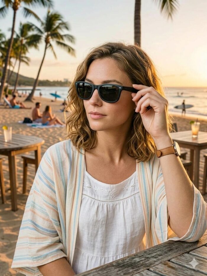 Wayfarer Tarzı Unisex Siyah Güneş Gözlüğü - Görsel 2