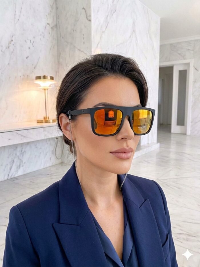 viberia Aynalı Polarize Modern Erkek Kadın Unisex Stil Trend Spor Güneş Gözlüğü Model 5 - Görsel 1