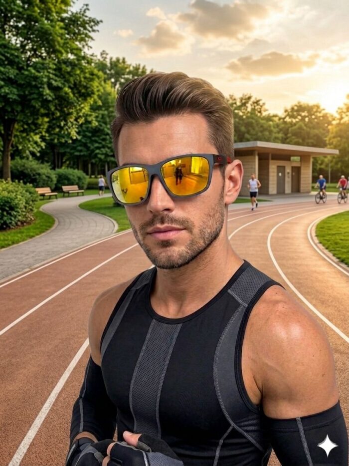 k73 viberia Aynalı Polarize Modern Erkek Kadın Unisex Stil Trend Spor Güneş Gözlüğü Model 7 - Görsel 1