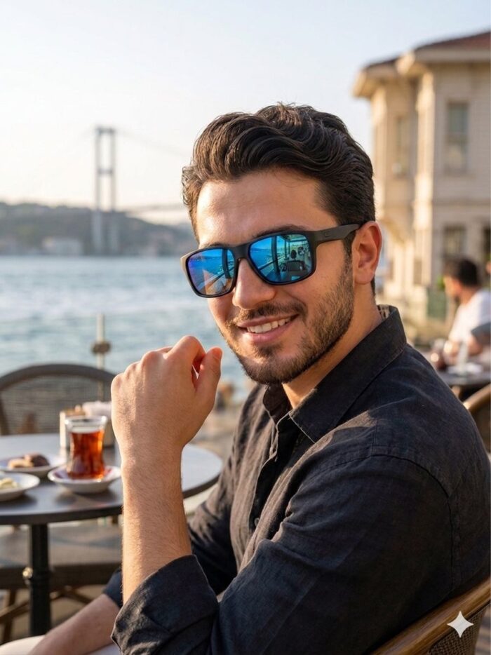 viberia Aynalı Polarize Modern Erkek Kadın Unisex Stil Trend Spor Güneş Gözlüğü Model 7 - Görsel 1