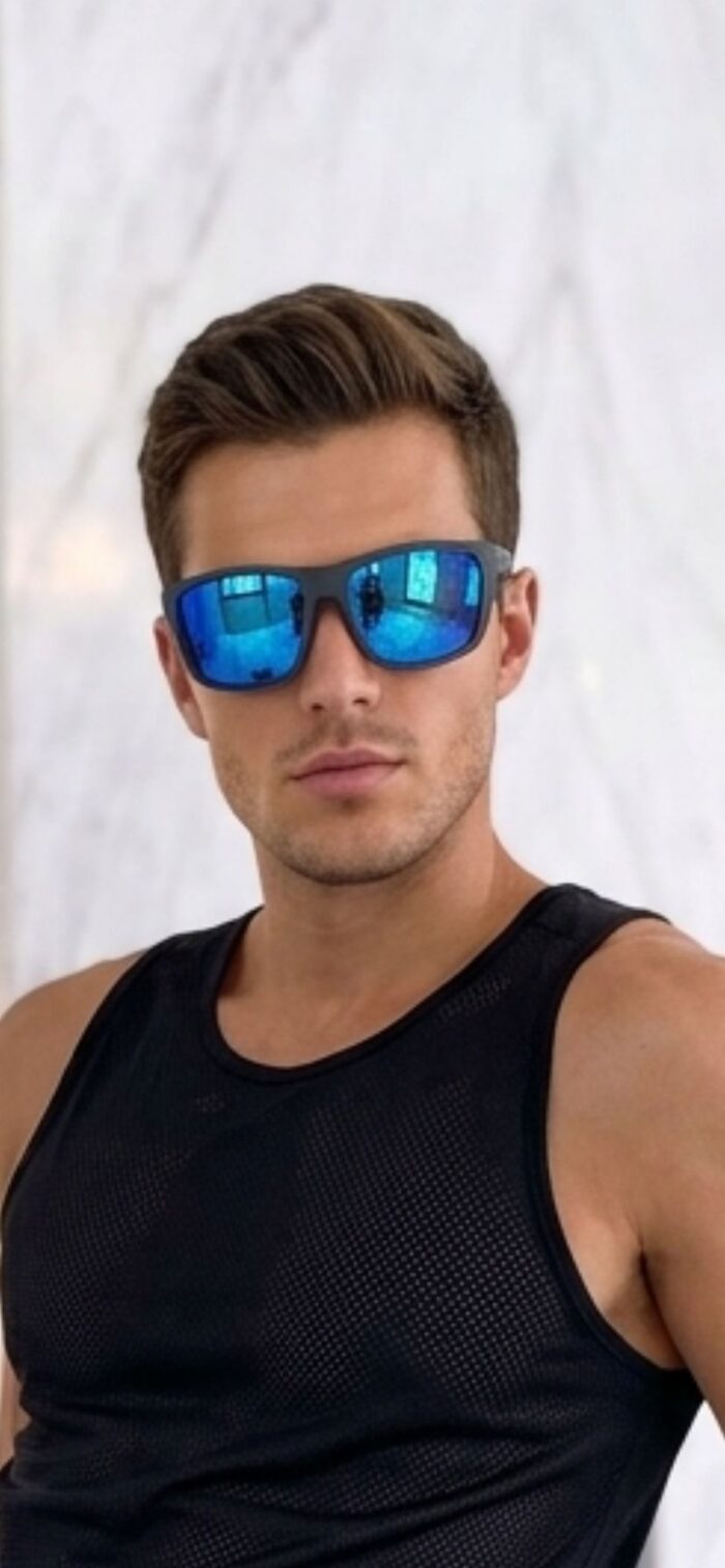 viberia Aynalı Polarize Modern Erkek Kadın Unisex Stil Trend Spor Güneş Gözlüğü Model 7 - Görsel 3