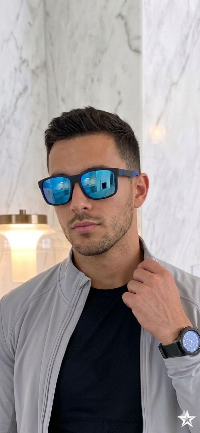 m83 viberia Aynalı Polarize Modern Erkek Kadın Unisex Stil Trend Spor Güneş Gözlüğü Model 5 - Görsel 1