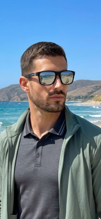 viberia Aynalı Polarize Modern Erkek Kadın Unisex Stil Trend Spor Güneş Gözlüğü Model 1 - Görsel 4