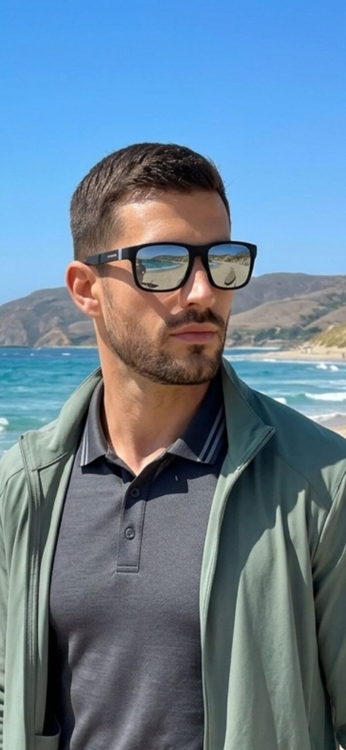viberia Aynalı Polarize Modern Erkek Kadın Unisex Stil Trend Spor Güneş Gözlüğü Model 1 - Görsel 4