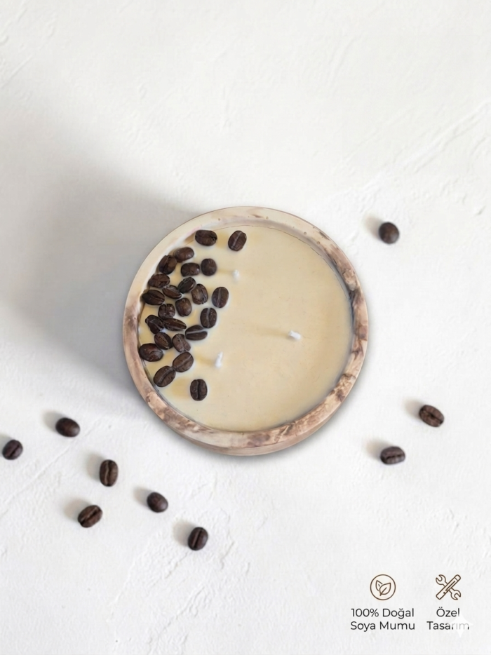 Vanicoffee Soya Mumu %100 Doğal Soya Wax El Yapımı Kahve Aromalı Muhteşem Bir Koku - Görsel 5