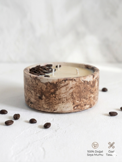 Vanicoffee Soya Mumu %100 Doğal Soya Wax El Yapımı Kahve Aromalı Muhteşem Bir Koku - Görsel 3