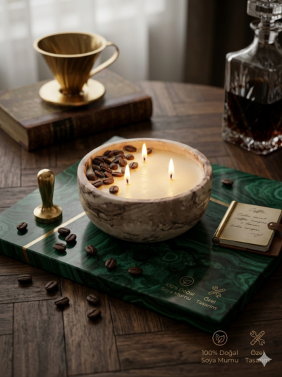 Vanicoffee Soya Mumu %100 Doğal Soya Wax El Yapımı Kahve Aromalı Muhteşem Bir Koku
